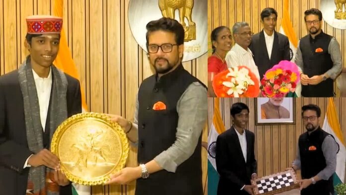 Praggnanandhaa-Anurag-Thakur-1