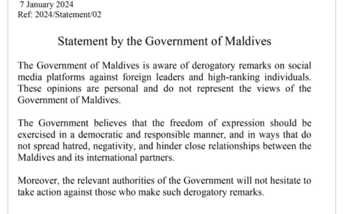 Maldives Suspends 3 Deputy Ministers After India Strongly Raises Issue ...