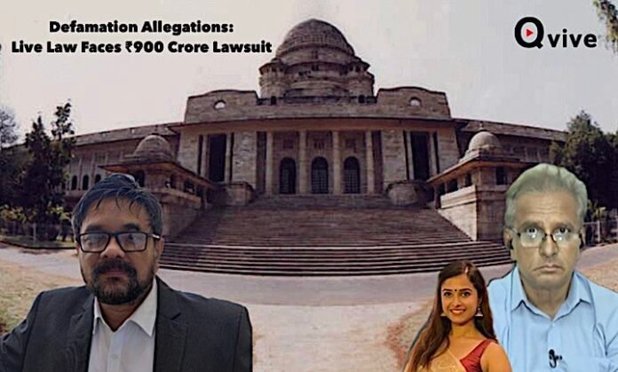 Live Law Faces ₹900 Crore Lawsuit-Qvive-SSR